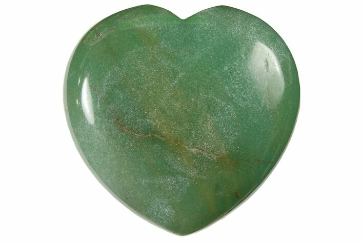 1.6" Polished Green Aventurine Heart - Photo 1